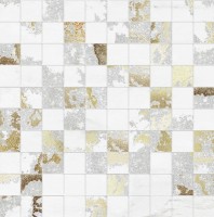 Мозаика 30x30 Brennero MQSW Mosaico Q. Solitaire White Mix Р 6 шт