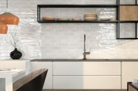 Плитка 30x8 настенная Opal White рельефная глянцевая белый Cifre Плитка 30x8 настенная Opal White рельефная глянцевая белый Cifre