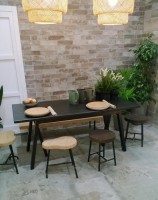 Керамогранит 28x7 настенная Subway Nature гладкая матовая коричневый Cifre