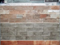 Керамогранит 28x7 настенная Subway Nature гладкая матовая коричневый Cifre