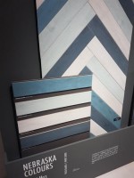 Керамогранит 59x10 Nebraska Colours Aqua рельефная матовая морской Cifre