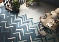 Керамогранит 59x10 Nebraska Colours Aqua рельефная матовая морской Cifre