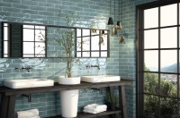 Плитка 30x8 настенная Opal Turquoise гладкая + рельефная глянцевая бирюзовый Cifre Плитка 30x8 настенная Opal Turquoise гладкая + рельефная глянцевая бирюзовый Cifre