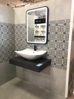 Плитка напольная 33x33 Муза голубой матовая Gayafores