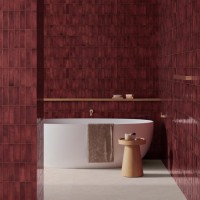 Плитка 62x32 Деко Артис Плюс бордовый глянцевая Gayafores