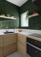 Плитка 62x32 Деко Артис Плюс зеленый Gayafores