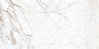 Напольная плитка декор 60x30 Kerranova Calacatta K-1001/MR/d01/marble trend k-1001/mr/d01/. глазурованная