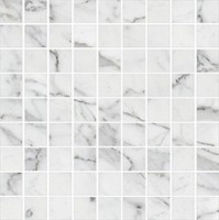 Напольная плитка мозаика 30x30 Kerranova Carrara K-1000/LR/m01/marble trend k-1000/lr/m01/. глазурованная