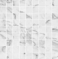 Настенная плитка мозаика 30x30 Kerranova Carrara K-1000/MR/m01/marble trend k-1000/mr/m01/. глазурованная