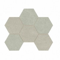 Плитка Estima мозаика Mosaic/LN01_NS/TE02_NS/25x28,5/Hexagon неполированный бежевый