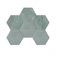 Плитка Estima мозаика Mosaic/LN02_NS/TE02_NS/25x28,5/Hexagon неполированный серый