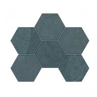 Плитка Estima мозаика Mosaic/LN03_NS/TE03_NS/25x28,5/Hexagon неполированный серый