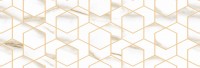 Плитка Geotiles настенная декорированная Manzoni Gold 90x30 матовая белый