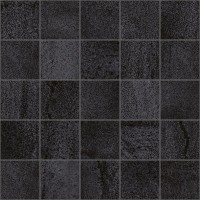 Настенная плитка мозаика 25x25 Laparet Metallica MM34034мозаичный чёрный. глазурованная