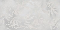 Плитка 120x60 АртВолл Цветы Серый Матовый матовая Vitra