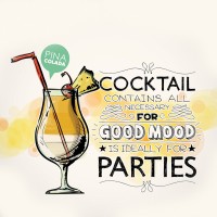 Настенная плитка декор Артвалентто Cocktail 15х15 2, глазурованная