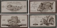 Декор 20x10 Fabresa Hueso Wine Labels Mix Biselado/Eclectic