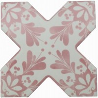 Напольная плитка 13x13 Cevica BECOLORS CROSS DEC. STENCIL CORAL