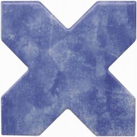 Напольная плитка 13x13 Cevica BECOLORS CROSS ELECTRIC BLUE