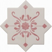 Напольная плитка 13x13 Cevica BECOLORS STAR DEC. STENCIL CORAL