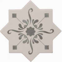 Напольная плитка 13x13 Cevica BECOLORS STAR DEC. STENCIL GREY