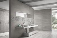 Плитка 75x25 настенная Progress Grey гладкая матовая серый Ibero