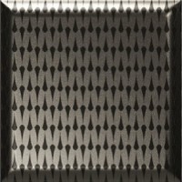 Плитка 15x15 настенная Novel Diva Metallic гладкая полуматовая черно-серый Baldocer