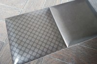 Плитка 15x15 настенная Novel Diva Metallic гладкая полуматовая черно-серый Baldocer