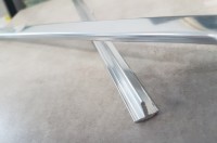 Плитка карандаш металлический 256x12 Listelo Aluminio Brillo гладкая глянцевая серебристый Baldocer Плитка карандаш металлический 256x12 Listelo Aluminio Brillo гладкая глянцевая серебристый Baldocer