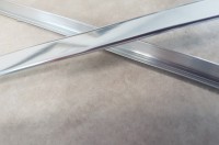 Плитка карандаш металлический 256x12 Listelo Aluminio Brillo гладкая глянцевая серебристый Baldocer Плитка карандаш металлический 256x12 Listelo Aluminio Brillo гладкая глянцевая серебристый Baldocer