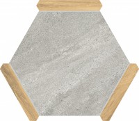 Плитка напольная 25x22 Сакраменто пепельный - сосна матовая Monopole