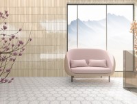 Плитка напольная,настенная 24x20 Радиант белый сатинированная Monopole