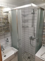 Плитка настенная 30x10 Лагуна белая с фаской глянцевая Monopole Плитка настенная 30x10 Лагуна белая с фаской глянцевая Monopole