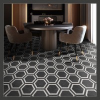 Плитка напольная 25x22 Oregon Grafito Gris матовая Monopole