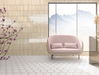 Плитка напольная,настенная 24x20 Radiant White сатинированная Monopole