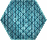 Плитка 0x0 ITT Ceramic Керамогранит TRIBU Blue Matt Hexa *