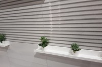 Плитка 90x35 настенная Cumbria White Column рельефная глянцевая светло-cерый La Platera Плитка 90x35 настенная Cumbria White Column рельефная глянцевая светло-cерый La Platera