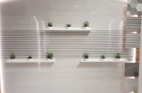 Плитка 90x35 настенная Cumbria White Column рельефная глянцевая светло-cерый La Platera Плитка 90x35 настенная Cumbria White Column рельефная глянцевая светло-cерый La Platera