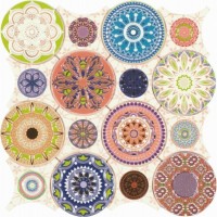 Керамическая плитка 28x28 Dune Mandala Ceramica mosaico