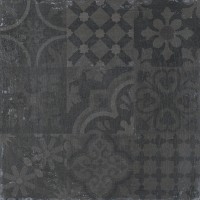 Плитка Roca керамогранит 62x62 Hidraulico Negro Claque матовая