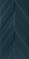 Керамическая плитка Marca Corona 4D Chevron Deep Blue Matt Rett 40х80