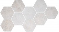 Напольная плитка 28x24 Cir HEXAGON FREEPORT WHITE 56 B Docklands