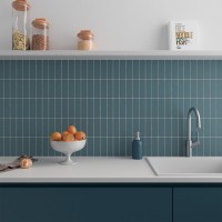 Плитка 4x12 Чок Стил/голубая DNA Tiles