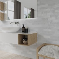 Плитка 5x16 Сафи Грей/серая 85 шт//м2 глянцевая DNA Tiles