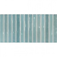  DNA Tiles FLASH BARS LIGHT BLUE 133474 Глазурованная керамическая плитка 25x13