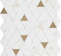 мозаика Marazzi Italy мозаика 43x40 Allmarble Wall Golden White Sat.Mosaico Tria M8H1