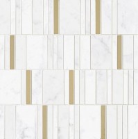 мозаика Marazzi Italy мозаика 40x40 Allmarble Wall Altissimo Mosaico Barcode Lux M8HA