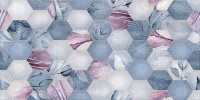 Керамическая плитка 50x25 Axima Ницца цветы рельеф