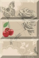 Плитка Absolut keramika декор 30x20 Composicion Decor Vintage Monocolor Biselado глянцевая