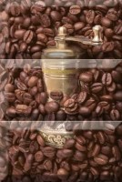 Плитка Absolut keramika декор 30x20 Composicion Coffee Beans 01 Monocolor Biselado глянцевая